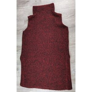 Sweater Dress L Tunic‎ Robert Kitchen Canada Slits Cowl Neck Sleeveless Mohair